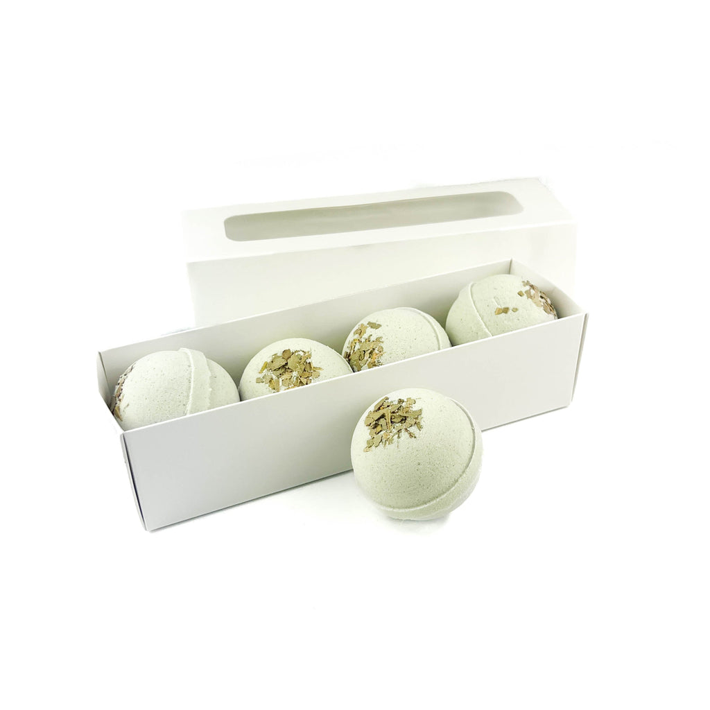 Natural Eucalyptus Bath Bomb 4 Piece Set