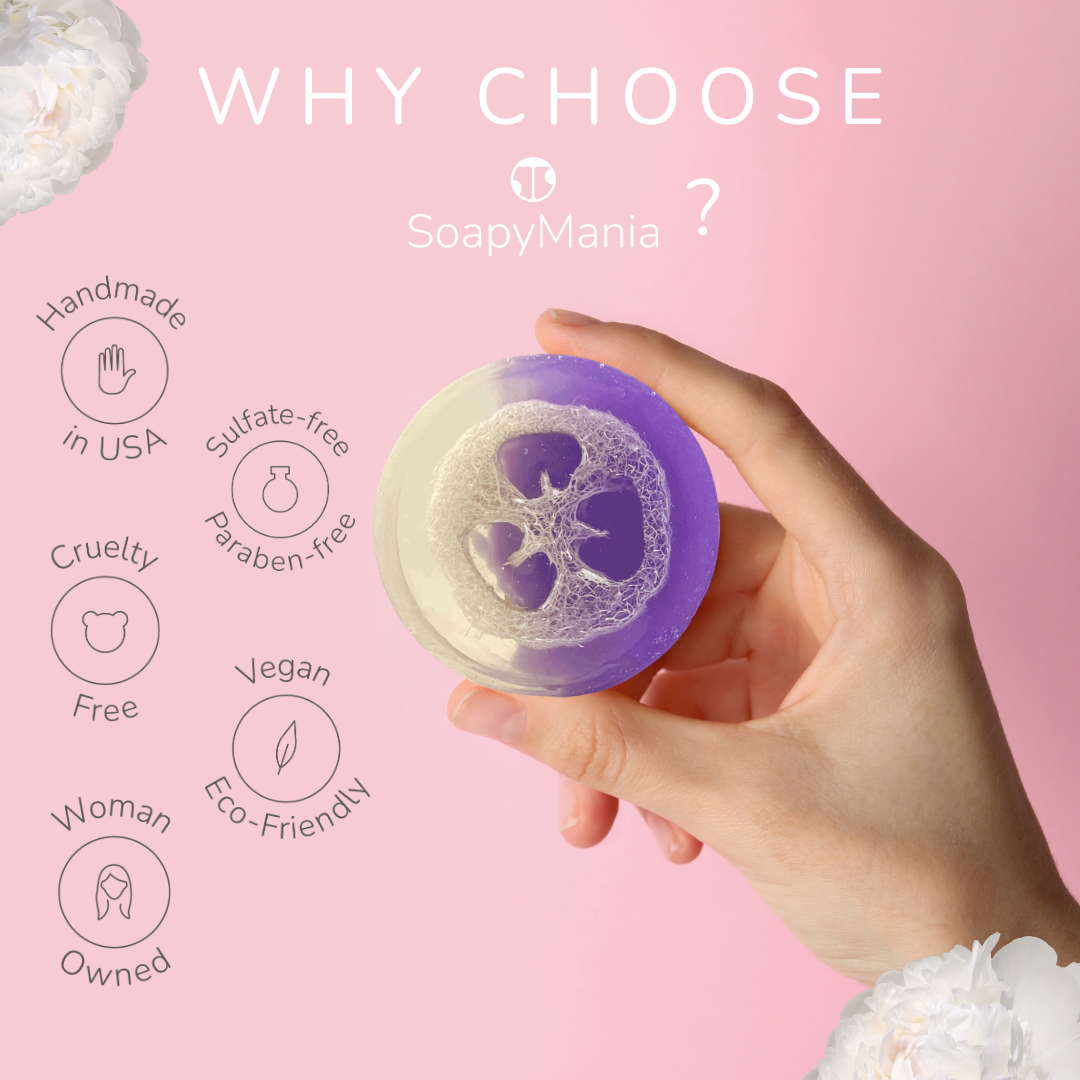 SoapyMania Plant-Based Loofah Soap