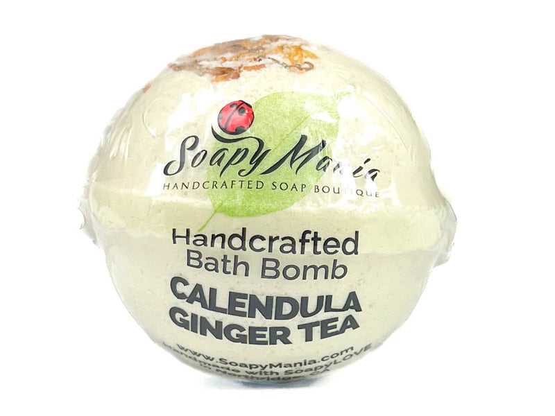 Calendula Ginger Tea Natural Bath Bomb