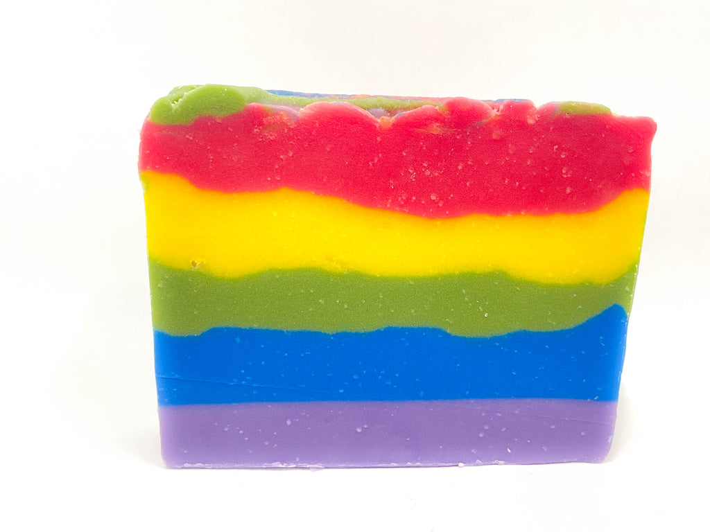 Natural Handmade Holiday Soap - Rainbow Glow