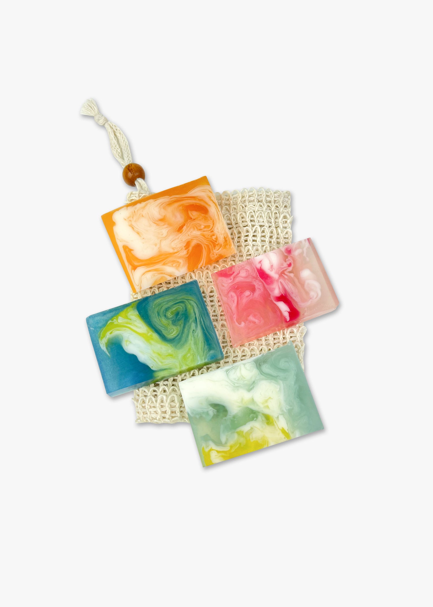 Suds & Scrub Sampler - 4 Mini Bar Soaps + Soap Saver