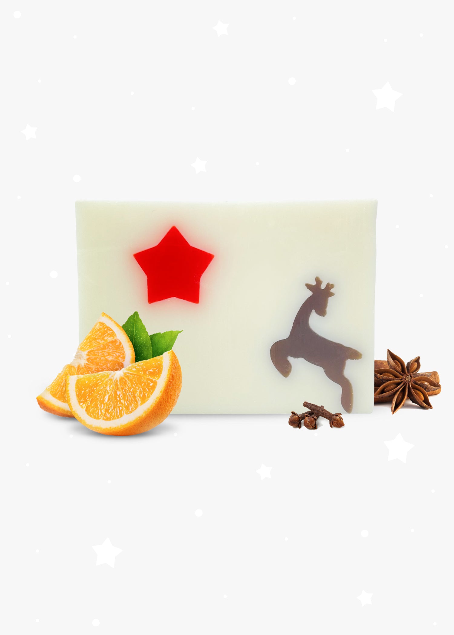 Santa's Deer Natural Bar Soap