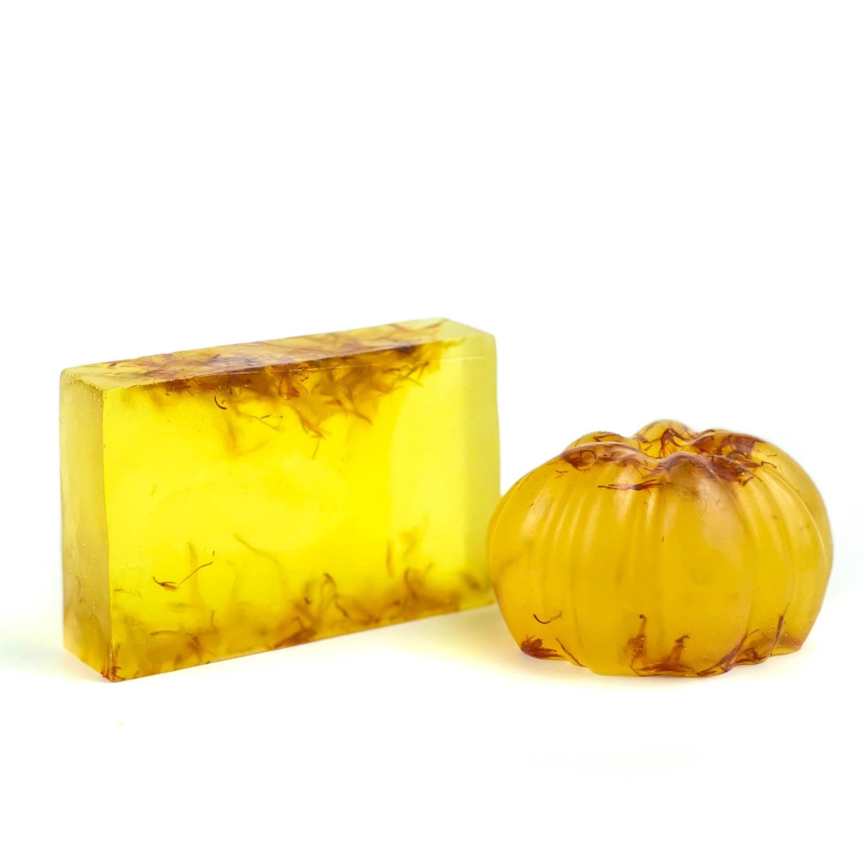 Calendula Ginger Pumpkin 3D Natural Bar Soap Set of 3 - SoapyMania