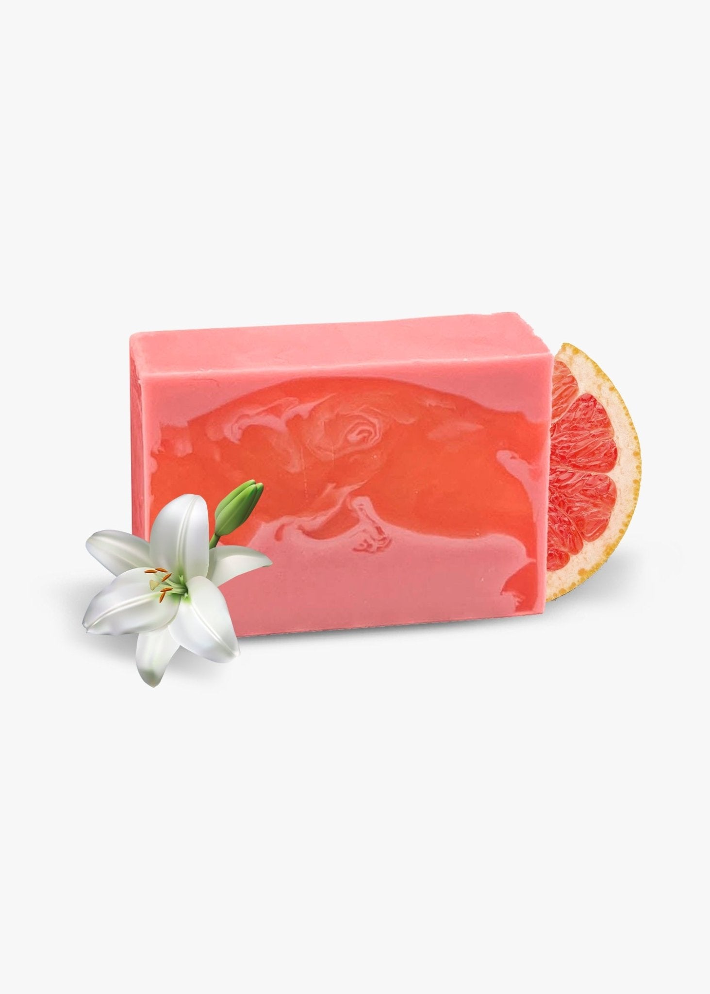 Grapefruit Lily Bar Soap - Pack of 10 - SoapyMania