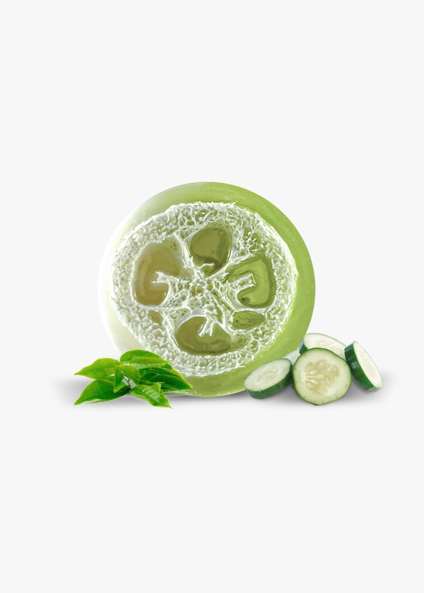 Green Tea & Cucumber Loofah Soap - Pack of 10 - SoapyMania