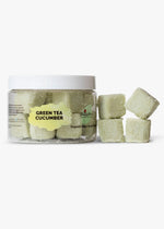 Green Tea & Cucumber Organic Sugar Scrub Cubes - SoapyMania