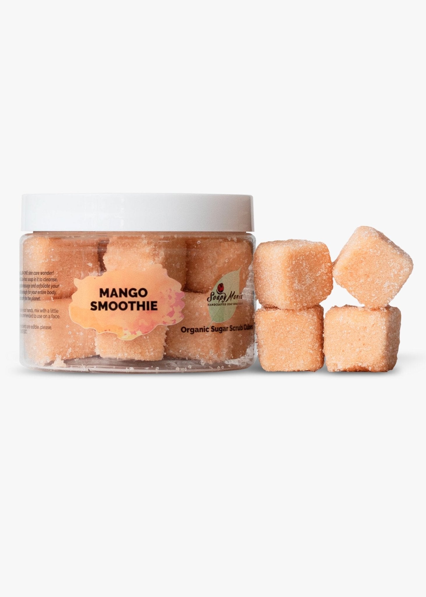 Mango Smoothie Organic Sugar Scrub Cubes - SoapyMania