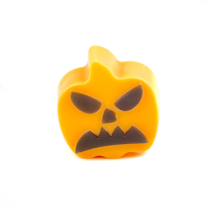 Single Scary Face Pumpkin Head Shaped Natural Bar Soaps