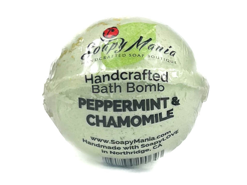 Natural Peppermint and Chamomile Bath Bomb