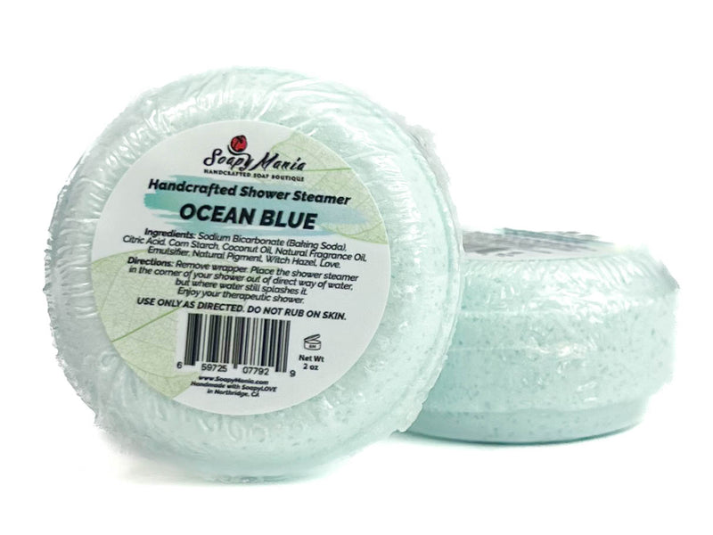 Eco-Friendly Ocean Blue Natural shower Steamer