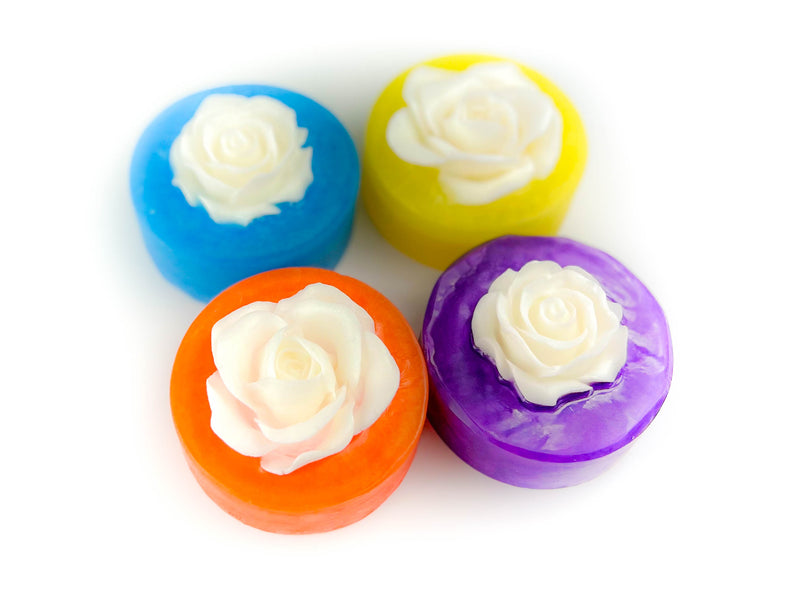 Mother's Day Rainbow Roses Natural Bar Soap Gift Set