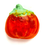 Single Orange and Green Mini Pumpkin Shaped Loofah Soap